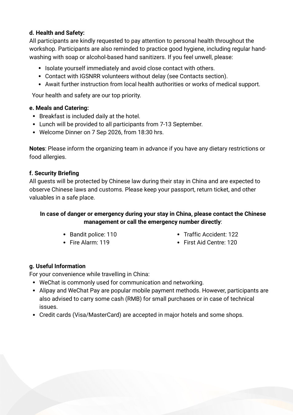 Events document page 7